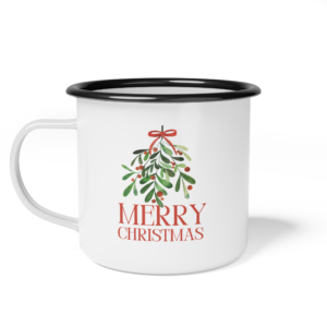 merry-christmas-mistletoe-enamel-camping-mug-camping-coffee-mug-christmas-gift-mug-christmas-mug-gift-for-grandma-holiday-mug